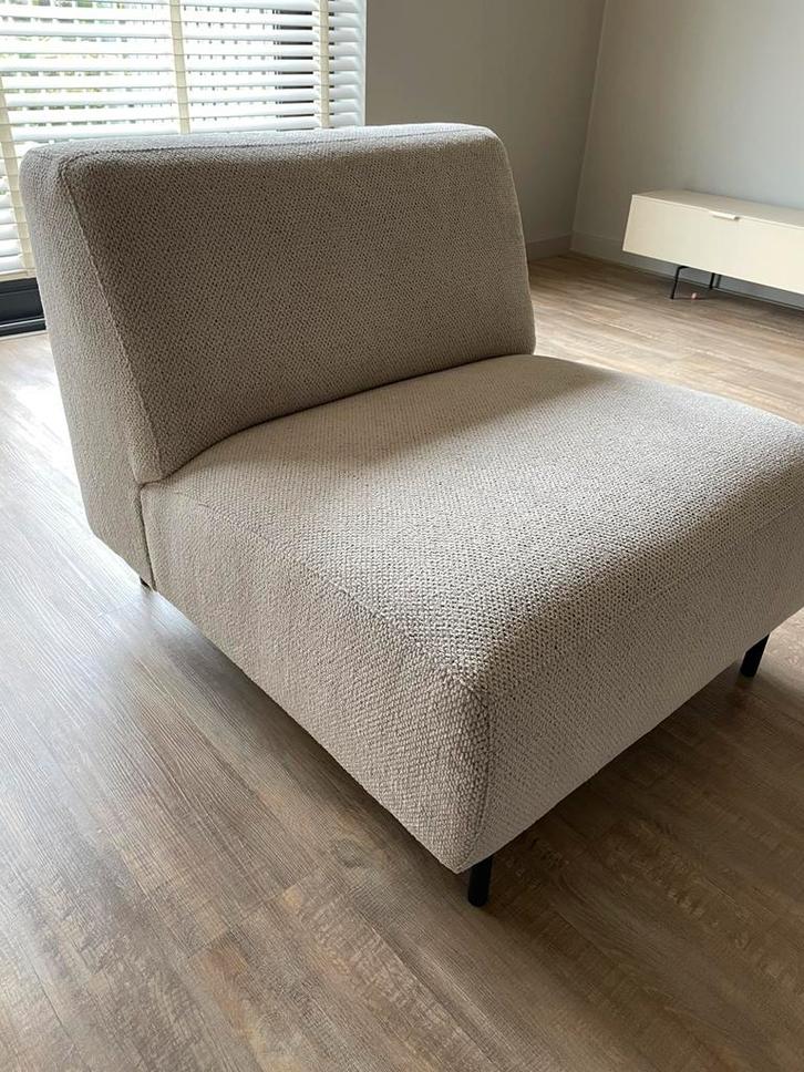 Zitelement Mouro van Montel, ecru, Huis en Inrichting, Fauteuils, Zo goed als nieuw, Stof, 75 tot 100 cm, 75 tot 100 cm, Ophalen