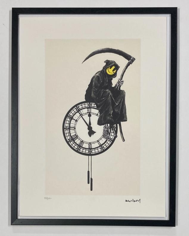 BANKSY : lithografie met certificaat, Antiek en Kunst, Kunst | Litho's en Zeefdrukken, Ophalen of Verzenden