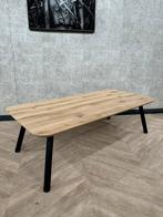 Eiken salontafel verjongde rand 140x66 *nieuw, 100 tot 150 cm, Eikenhout, Nieuw, Minder dan 50 cm