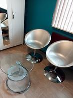 2 kuipstoelen en tafeltje, Antiek en Kunst, Ophalen