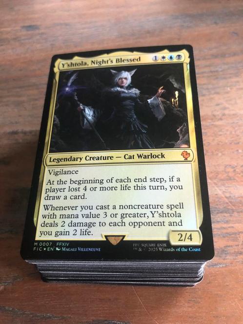 Mtg commander deck y’shtola final fantasy, Hobby en Vrije tijd, Verzamelkaartspellen | Magic the Gathering, Zo goed als nieuw