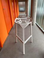 Magis Stool One witte barkrukken, Ophalen, Met voetsteun, 60 tot 90 cm, Zo goed als nieuw