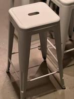 3 witte metalen design barkrukken., Ophalen, 5 krukken of meer, 60 tot 90 cm, Zo goed als nieuw