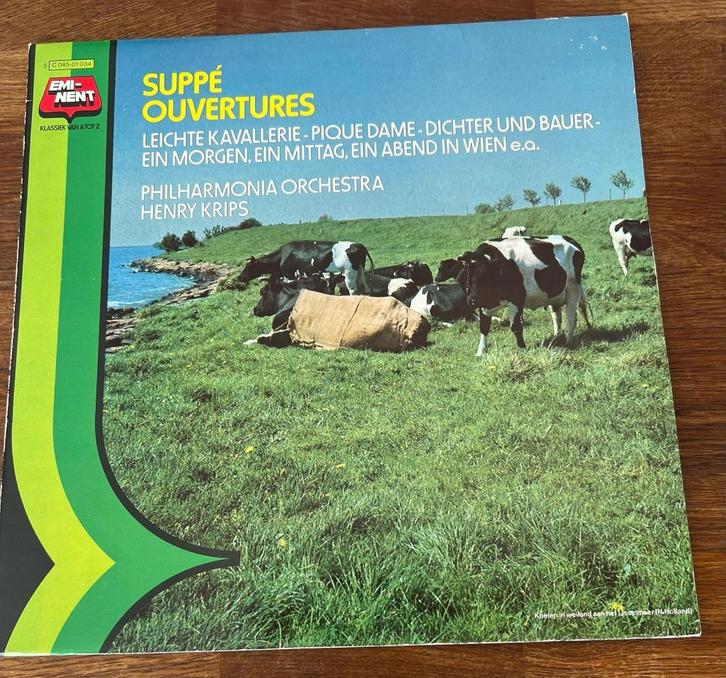 LP Suppé Ouvertures, Cd's en Dvd's, Vinyl | Klassiek, Zo goed als nieuw, Modernisme tot heden, Kamermuziek, 12 inch, Ophalen of Verzenden