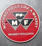 Massey Ferguson Tractor Gietijzer gietijzeren borden en meer, Nieuw, Reclamebord, Ophalen of Verzenden
