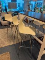 hoge eettafel / bar tafel met 6  Scab day krukkem, Ophalen, 60 tot 90 cm, Gebruikt, 5 krukken of meer