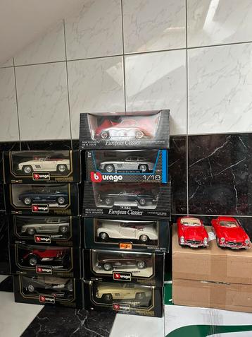 Mercedes 13 modelauto's 1:18 beschikbaar voor biedingen