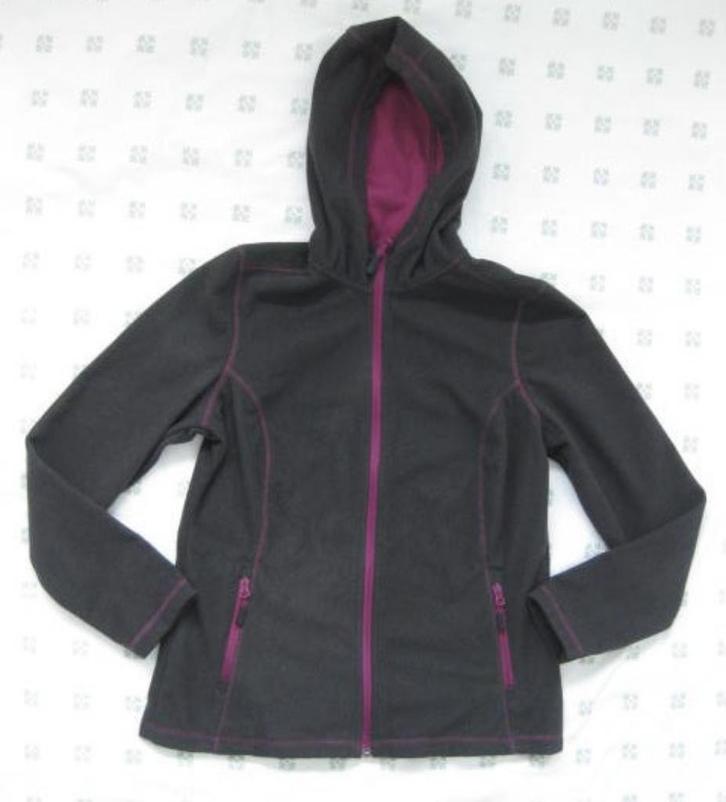 Crivit jas winddicht, bruin paars, capuchon 38-40, Kleding | Dames, Jassen | Winter, Zo goed als nieuw, Maat 38/40 (M), Bruin