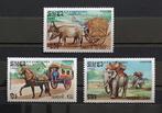 Cambodja Postfris 1985 Os, Paard, Olifant, Kar, Ophalen of Verzenden, Postfris, Dier of Natuur