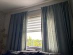 Twee grote gordijnen groen, Huis en Inrichting, Stoffering | Gordijnen en Lamellen, Ophalen, Zo goed als nieuw, Groen, 200 cm of meer