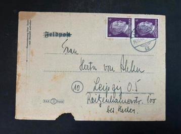 WWII Feldpost Briefkaart, 1944 beschikbaar voor biedingen