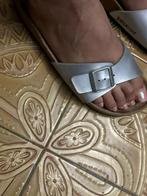 GRATIS VERZENDEN ZILVEREN MADRID BIRKENSTOCKS MT 42, Slippers, Overige kleuren, Verzenden, Zo goed als nieuw