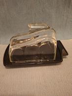 A Copier - Leerdam - mooie Art Deco glazen kaasstolp, Ophalen of Verzenden