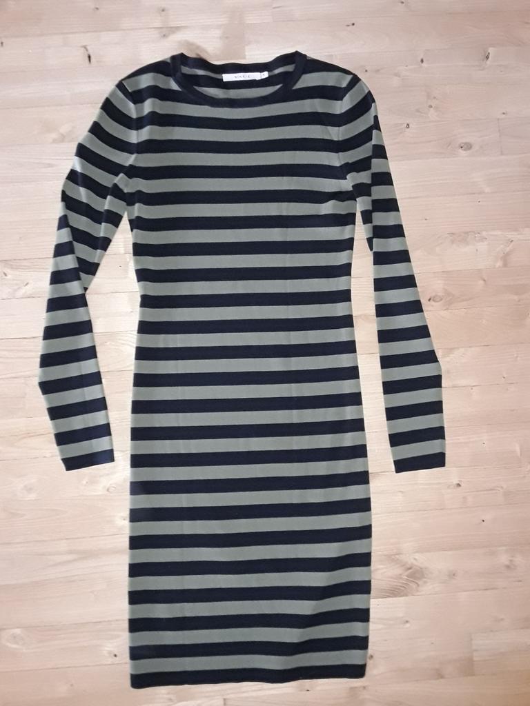 Groen/zwarte gestreepte Nikkie jurk mt 38, Maat 38/40 (M), Ophalen of Verzenden, Zo goed als nieuw, Nikkie