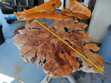 tuin tafel boomstam hardhout beschikbaar voor biedingen