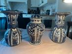 Delftsblauw kaststel 3-delig, Antiek en Kunst, Antiek | Vazen, Ophalen