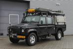 Land Rover Defender 2.4 TD 130" S Crew Cab I Daktent I Airco, Auto's, Stof, Gebruikt, Zwart, 4 cilinders