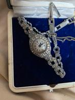 Elegant klassieke zilver dameshorloge, Sieraden, Tassen en Uiterlijk, Horloges | Dames, Overige merken, Staal, Gebruikt, Polshorloge