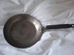 DeBuyer stalen koekenpan - PFAS vrij - 24 cm diagonaal, Gebruikt, Ophalen of Verzenden, Rvs, Keramische plaat