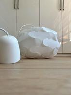 Ikea hanglamp Fillsta wit, Ophalen, 25 tot 50 cm, Wit, Rond