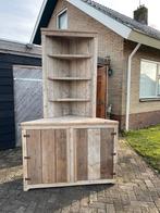 Steigerhouten hoekkast / Tv meubel, kast., Huis en Inrichting, Kasten | Televisiemeubels, Ophalen, Gebruikt, 50 tot 100 cm, Minder dan 100 cm