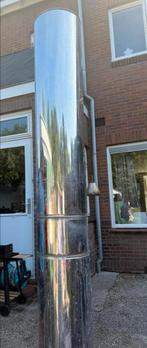 RVS kachelpijp Schied 180 mm, Ophalen, Zo goed als nieuw, Hout