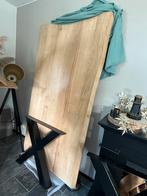 Houten tafel boomstam, Huis en Inrichting, Tafels | Eettafels, Ophalen, Gebruikt, 100 tot 150 cm, Eikenhout