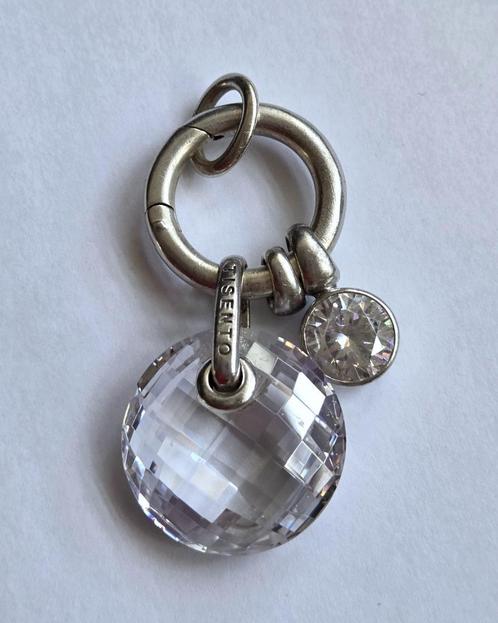 TI SENTO zilveren (925) TAND hanger met EDELSTEEN, Sieraden, Tassen en Uiterlijk, Kettinghangers, Zo goed als nieuw, Zilver, Zilver