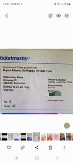 Bryan Adams via ticketmaster 2 pers, Oktober, Twee personen