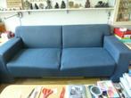 Blauwe Stoffen BANK, Ophalen, Gebruikt, 150 tot 200 cm, Driepersoons
