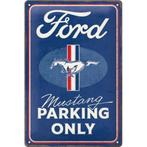 Ford Mustang parking only relief reclamebord van metaal