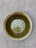 Schaal groen tree of life from arklow ireland iers keltisch, Porselein of Keramiek, Schaal, Rond, Ophalen of Verzenden