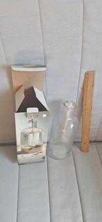 Glazen Olie Kaars / Kandelaar - Nieuw in doos, Overige materialen, Nieuw, Ophalen of Verzenden, Wit