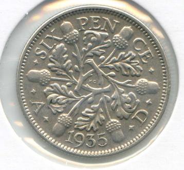 Groot-Brittannië 6 Pence 1935 PR- (XF-) beschikbaar voor biedingen