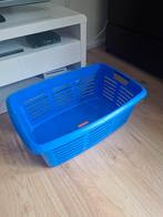 Blauwe Curver wasmand, Huis en Inrichting, Kunststof, Gebruikt, Mand, Ophalen of Verzenden