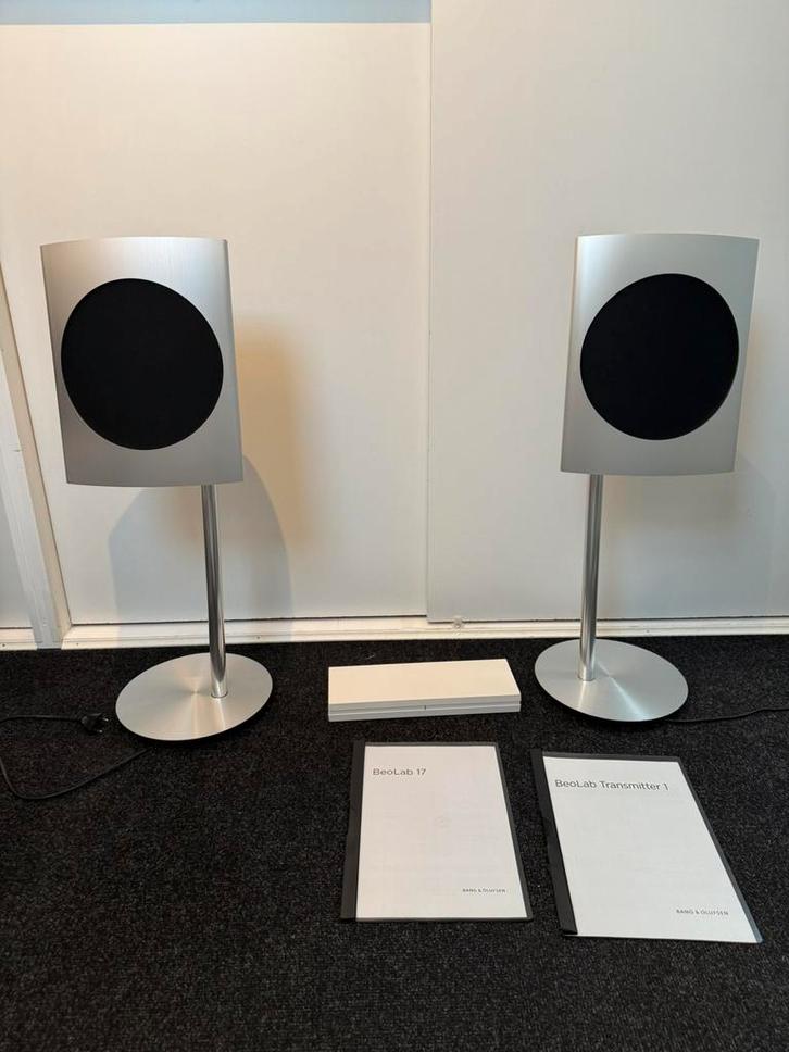 B&O set Beolab 17 luidsprekers Bang&Olufsen Transmitter, Audio, Tv en Foto, Luidsprekers, Zo goed als nieuw, Front, Rear of Stereo speakers