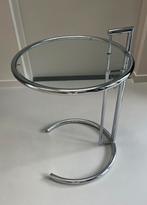 Design bijzettafel naar Eileen Gray, Minder dan 55 cm, Gebruikt, Rond, Glas