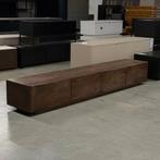 tv dressoir 240 noten mango bruin rond Japandi, Huis en Inrichting, Kasten | Televisiemeubels, Ophalen, Teakhout, Zo goed als nieuw