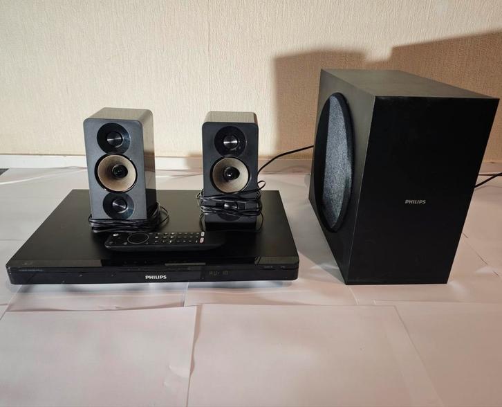 Philips HTB3270/12 2.1 Blu-ray Home Cinema Systeem, Audio, Tv en Foto, Home Cinema-sets, Zo goed als nieuw, Blu-ray-speler, 2.1-systeem