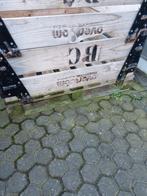 stevige houten krat op pallet 120x100x100 cm opbouwrand, Ophalen, Gebruikt, 100 tot 150 cm, 100 tot 125 cm