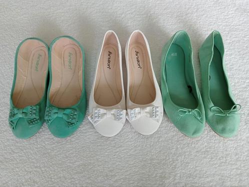 NIEUW: 3 paar nieuwe ballerina's, maat 40/ 3paar voor €12,50, Kleding | Dames, Schoenen, Nieuw, Ballerina's, Groen, Ophalen of Verzenden