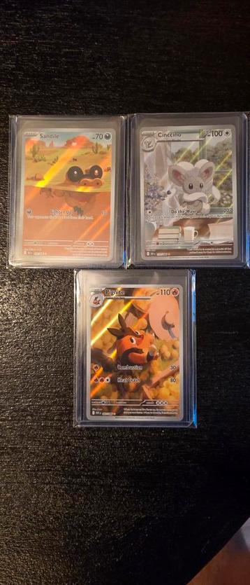 3x Pokemon Black Bolt & White Flare - Near Mint beschikbaar voor biedingen