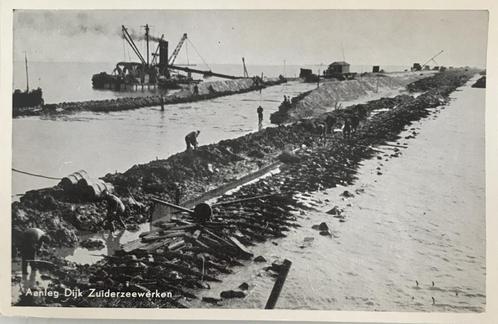 4 glanskaarten Zuiderzeewerken IJsselmeer Harderwijk, Verzamelen, Ansichtkaarten | Nederland, Ongelopen, Gelderland, 1960 tot 1980