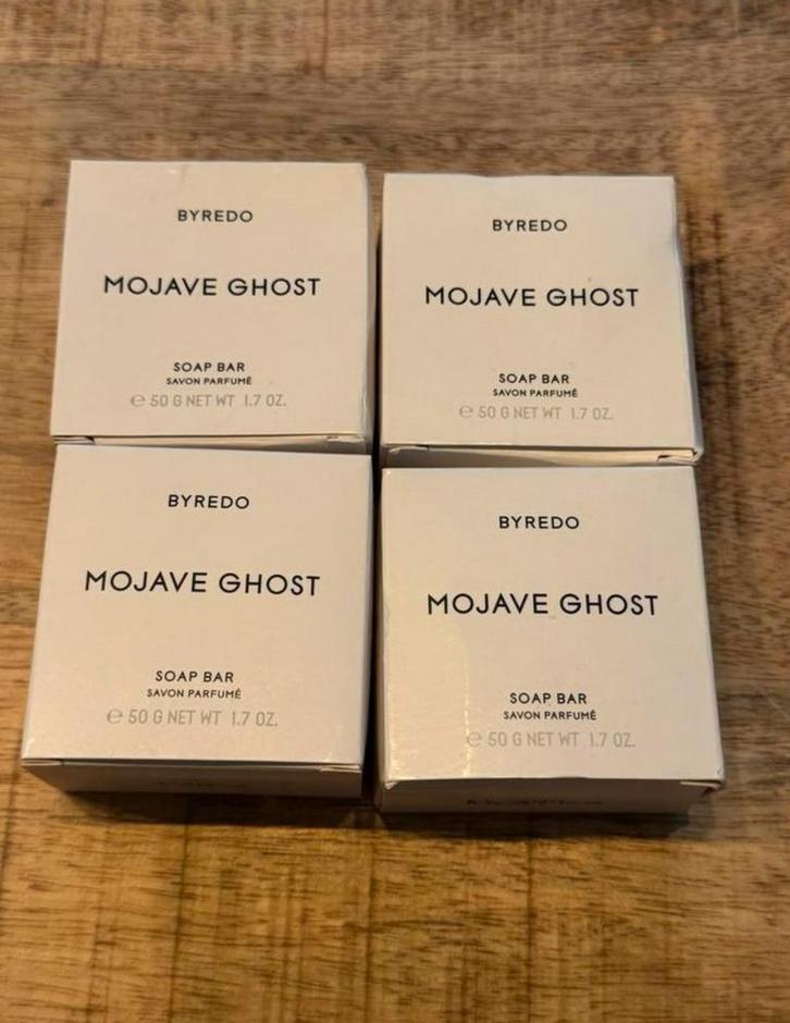 Byredo Mojave Ghost Zeep - Set van 4 Nieuw, Sieraden, Tassen en Uiterlijk, Uiterlijk | Parfum, Nieuw, Ophalen of Verzenden