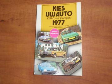 Kies uw auto 1977 ( KNAC autojaarboek ) beschikbaar voor biedingen