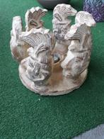 Cirkel van beelden kandelaar, Huis en Inrichting, Overige materialen, Gebruikt, Ophalen of Verzenden, Kandelaar