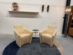 2 als nieuw Leolux Fiji Fauteuils senso leer Design stoel, Huis en Inrichting, Leolux, Ophalen of Verzenden, Zo goed als nieuw
