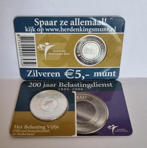 Coincard 2006 Het Belasting Vijfje – UNC - Belastingdienst, Postzegels en Munten, Munten | Nederland, Euro's, Koningin Beatrix