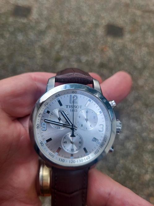 Tissot Prc 200, Sieraden, Tassen en Uiterlijk, Horloges | Heren, Gebruikt, Overige merken, Staal, Leer, Ophalen of Verzenden