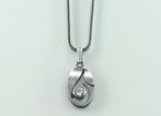Zilveren hanger bergkristal Sten & Laine Finland met collier, Sieraden, Tassen en Uiterlijk, Ophalen of Verzenden, Zilver, Hanger